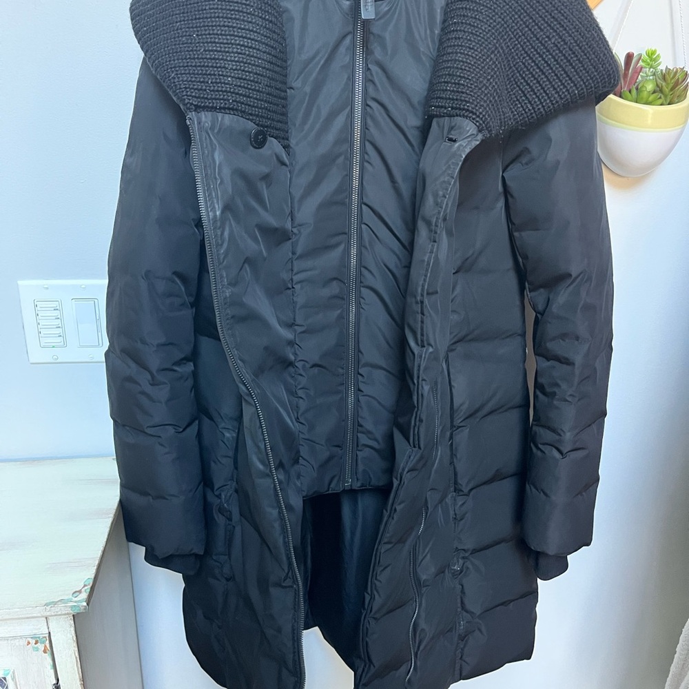 Mackage Brigid Knit & Leather Trim Down Puffer
Parka - Picture 3 of 16